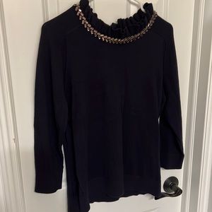 Talbots RSVP Jewel Tie Back Sweater NWT M